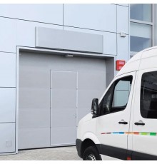 Автоматические промышленные ворота ALUTECH ProPlus 3000×3000 мм с калиткой